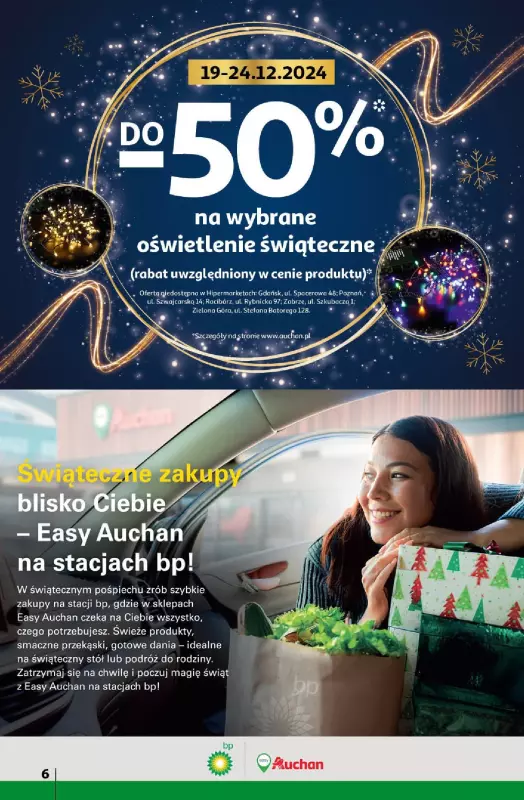 Auchan - gazetka promocyjna Gazetka Pewność Niskich Cen Hipermarket Auchan  do wtorku 24.12 - strona 6