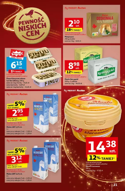 Auchan - gazetka promocyjna Gazetka Pewność Niskich Cen Hipermarket Auchan  do wtorku 24.12 - strona 23