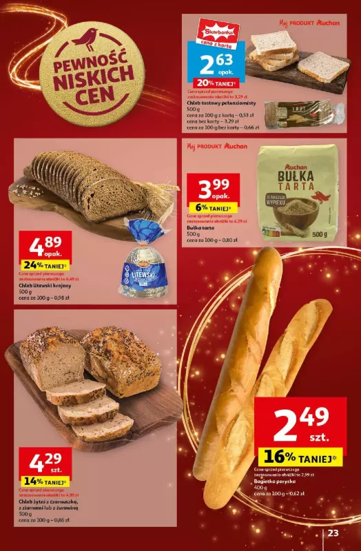 Auchan - gazetka promocyjna Gazetka Pewność Niskich Cen Hipermarket Auchan od czwartku 19.12 do wtorku 24.12 - strona 25