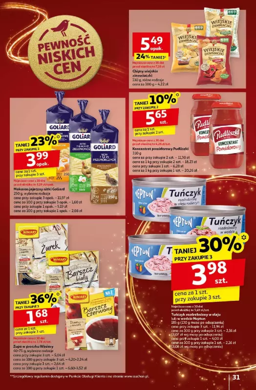 Auchan - gazetka promocyjna Gazetka Pewność Niskich Cen Hipermarket Auchan  do wtorku 24.12 - strona 33