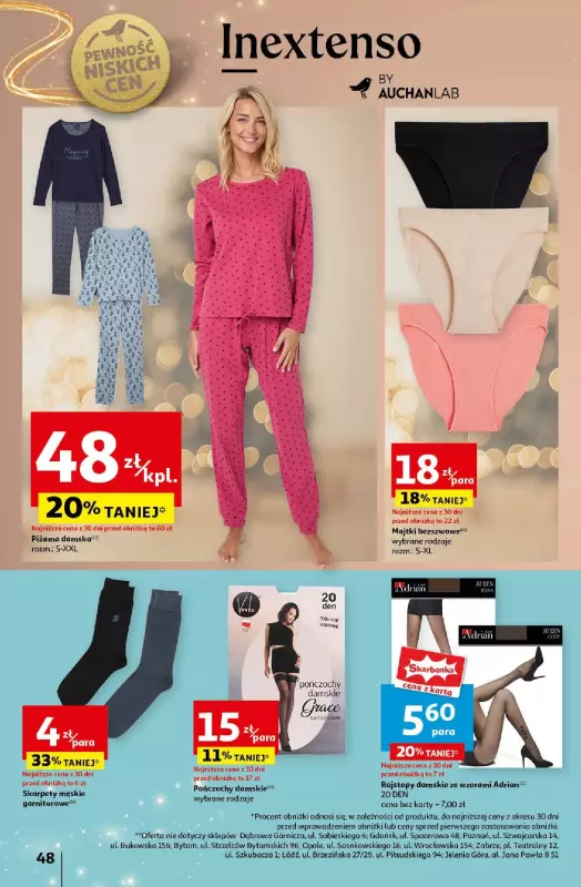 Auchan - gazetka promocyjna Gazetka Pewność Niskich Cen Hipermarket Auchan  do wtorku 24.12 - strona 56