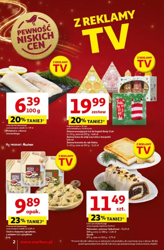 Auchan - gazetka promocyjna Gazetka Pewność Niskich Cen Moje Auchan  do wtorku 24.12 - strona 2