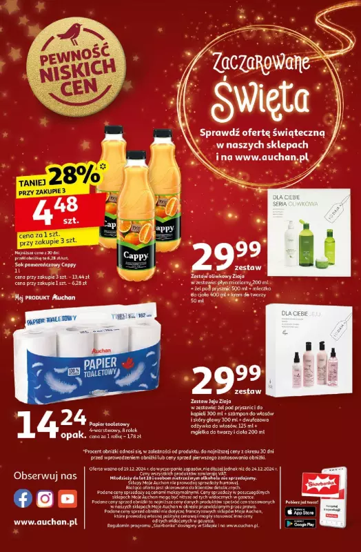 Auchan - gazetka promocyjna Gazetka Pewność Niskich Cen Moje Auchan od czwartku 19.12 do wtorku 24.12 - strona 10