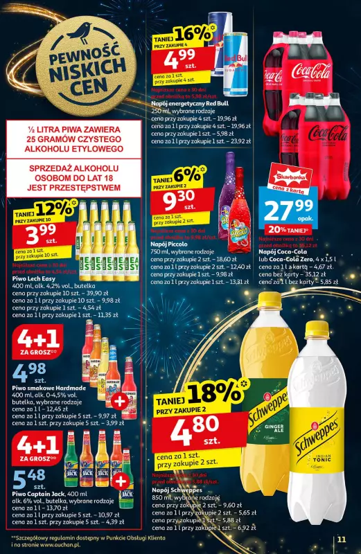 Auchan - gazetka promocyjna Gazetka Moc okazji na Nowy Rok 2025 od piątku 27.12 do wtorku 31.12 - strona 11