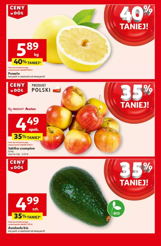 Auchan - gazetka promocyjna Gazetka CENY W DÓŁ Moje Auchan  do środy 08.01 - strona 5