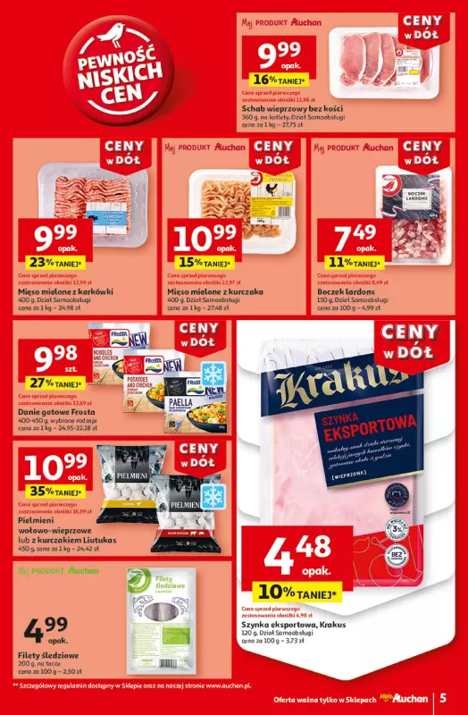 Auchan - gazetka promocyjna Gazetka CENY W DÓŁ Moje Auchan  do środy 08.01 - strona 7