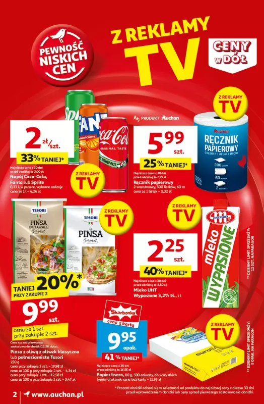 Auchan - gazetka promocyjna Gazetka CENY W DÓŁ Moje Auchan  do środy 08.01 - strona 2