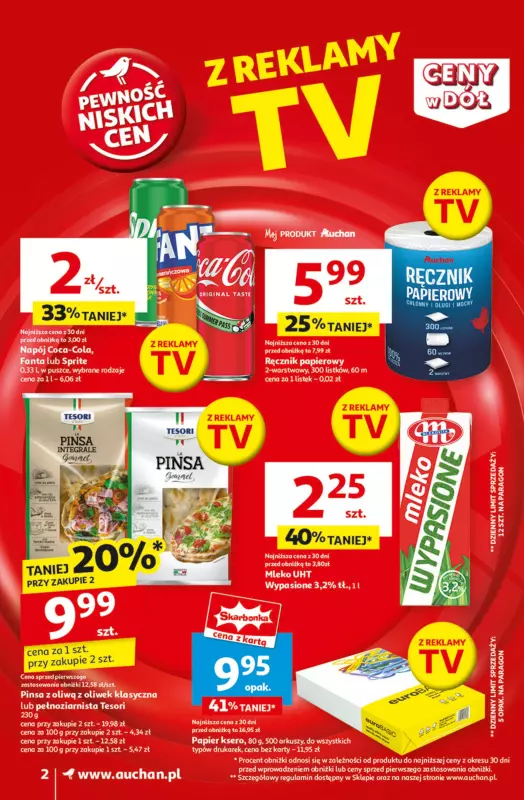 Auchan - gazetka promocyjna Gazetka CENY W DÓŁ Supermarket Auchan  do środy 08.01 - strona 2