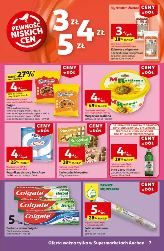 Auchan - gazetka promocyjna Gazetka CENY W DÓŁ Supermarket Auchan  do środy 08.01 - strona 9