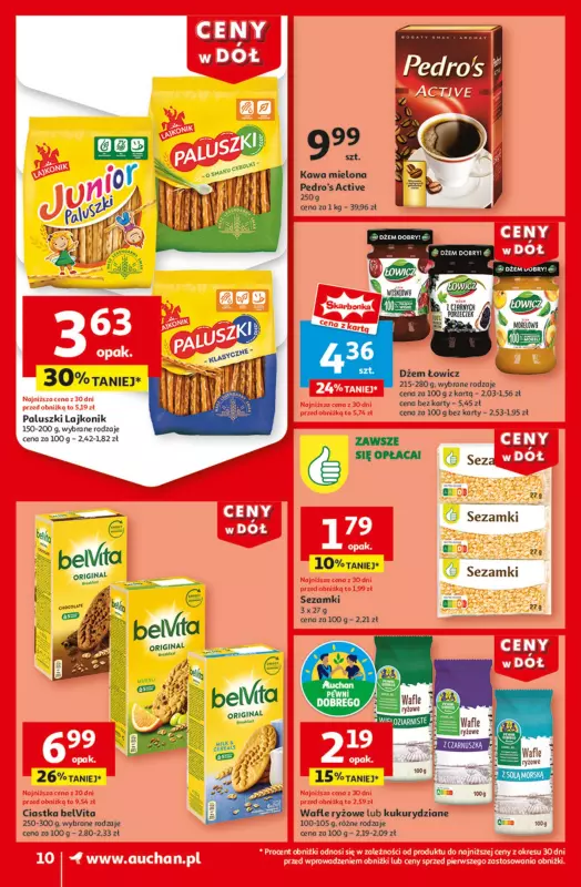 Auchan - gazetka promocyjna Gazetka CENY W DÓŁ Supermarket Auchan  do środy 08.01 - strona 12