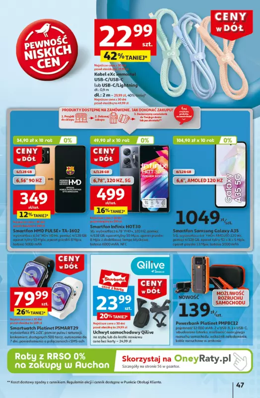 Auchan - gazetka promocyjna Gazetka CENY W DÓŁ Hipermarket Auchan  do środy 08.01 - strona 55