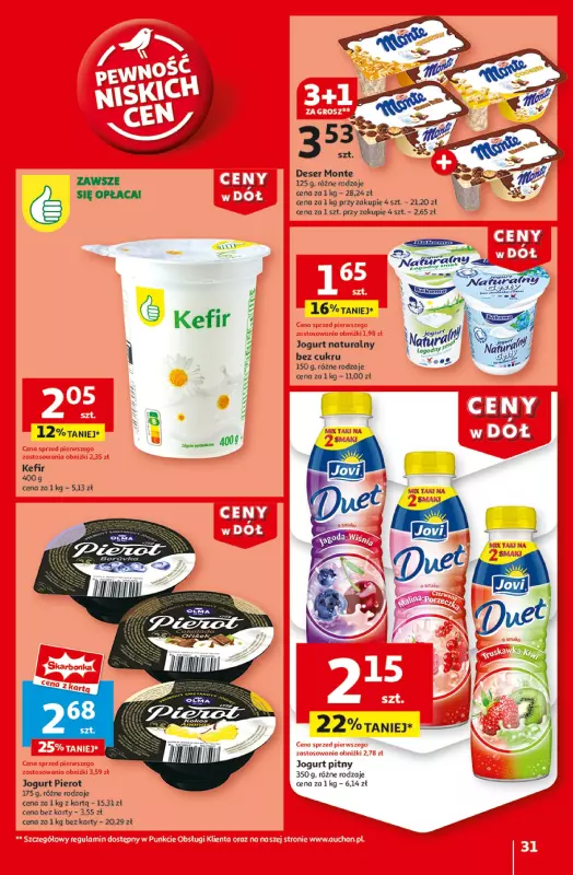 Auchan - gazetka promocyjna Gazetka CENY W DÓŁ Hipermarket Auchan  do środy 08.01 - strona 33