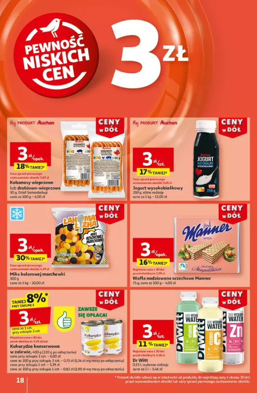 Auchan - gazetka promocyjna Gazetka CENY W DÓŁ Hipermarket Auchan  do środy 08.01 - strona 20