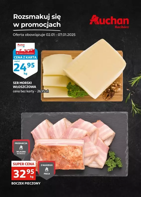 Auchan - gazetka promocyjna Racibórz Gazetka od czwartku 02.01 do wtorku 07.01