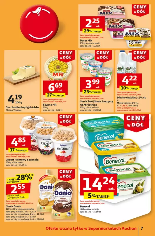 Auchan - gazetka promocyjna Gazetka CENY W DÓŁ Supermarket Auchan  do środy 15.01 - strona 9