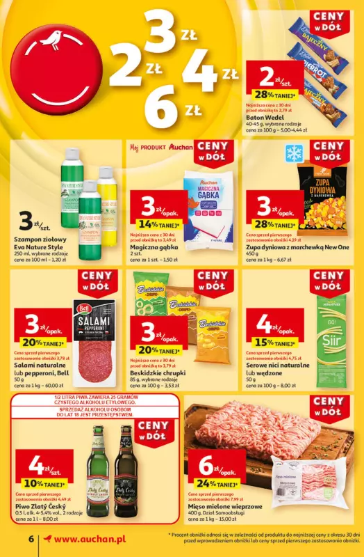 Auchan - gazetka promocyjna Gazetka CENY W DÓŁ Supermarket Auchan  do środy 15.01 - strona 8