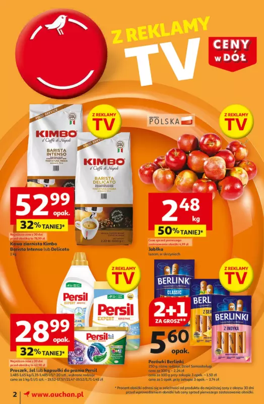 Auchan - gazetka promocyjna Gazetka CENY W DÓŁ Moje Auchan  do środy 15.01 - strona 2