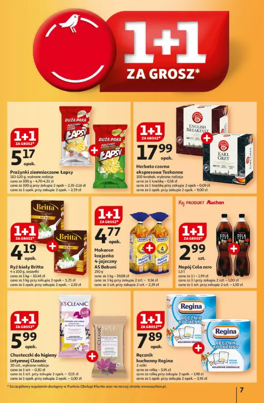 Auchan - gazetka promocyjna Gazetka CENY W DÓŁ Hipermarket Auchan  do środy 15.01 - strona 7