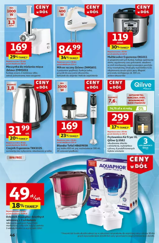 Auchan - gazetka promocyjna Gazetka CENY W DÓŁ Hipermarket Auchan  do środy 15.01 - strona 54