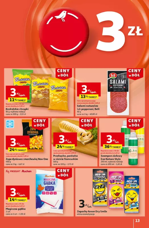 Auchan - gazetka promocyjna Gazetka CENY W DÓŁ Hipermarket Auchan  do środy 15.01 - strona 15