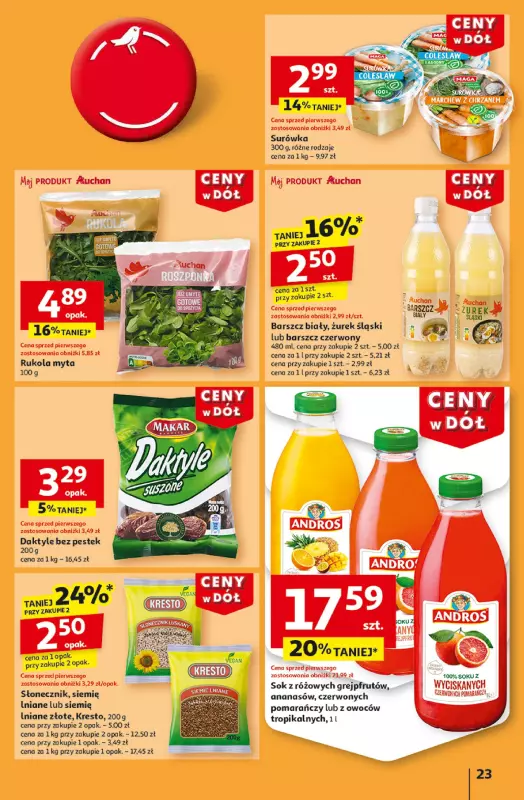 Auchan - gazetka promocyjna Gazetka CENY W DÓŁ Hipermarket Auchan  do środy 15.01 - strona 25