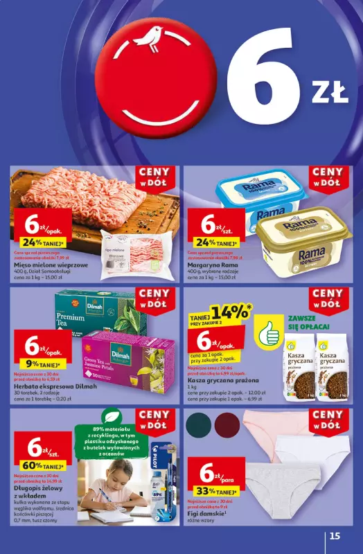 Auchan - gazetka promocyjna Gazetka CENY W DÓŁ Hipermarket Auchan  do środy 15.01 - strona 17