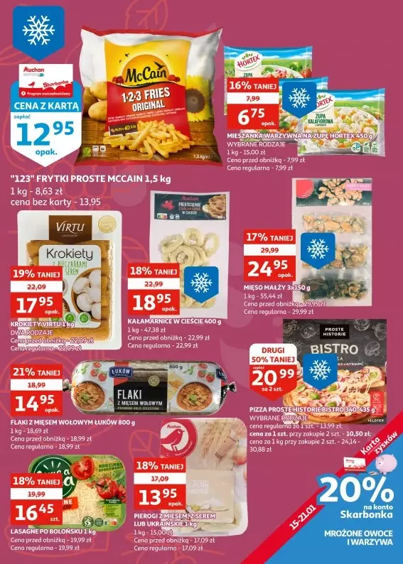 Auchan - gazetka promocyjna Gazetka Racibórz I Świętuj z nami Dzień Babci i Dziadka od środy 15.01 do wtorku 21.01 - strona 15