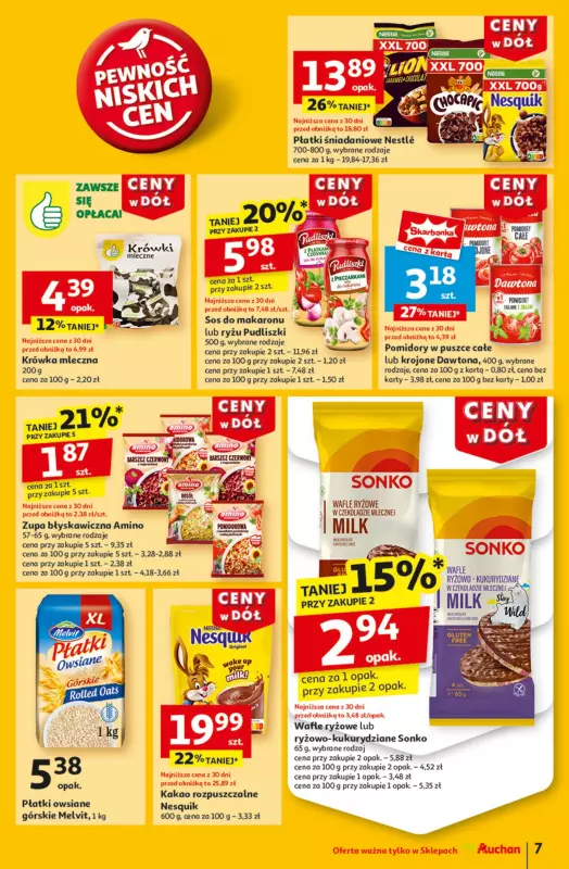 Auchan - gazetka promocyjna Gazetka CENY W DÓŁ Moje Auchan  do środy 22.01 - strona 9