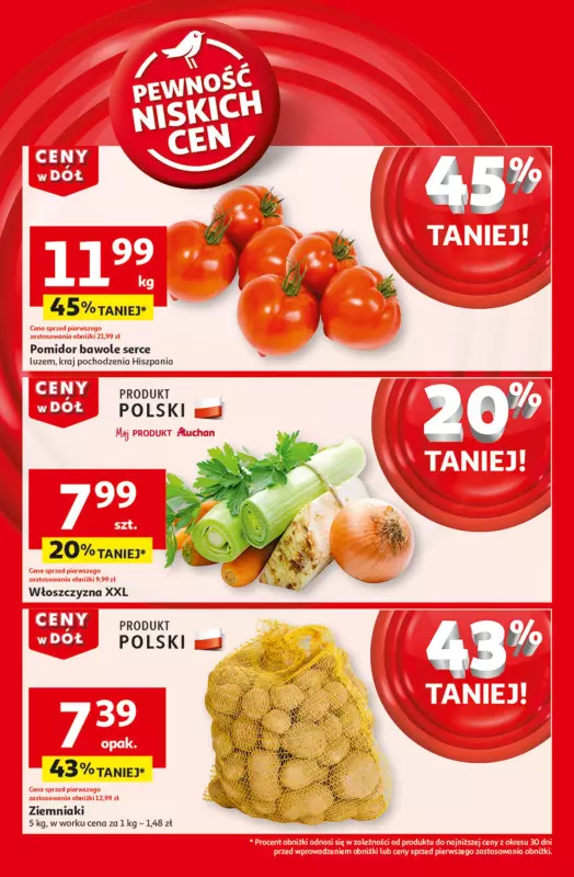 Auchan - gazetka promocyjna Gazetka CENY W DÓŁ Moje Auchan  do środy 22.01 - strona 4