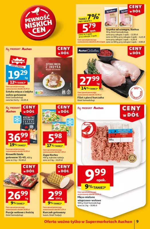 Auchan - gazetka promocyjna Gazetka CENY W DÓŁ Supermarket Auchan  do środy 22.01 - strona 11