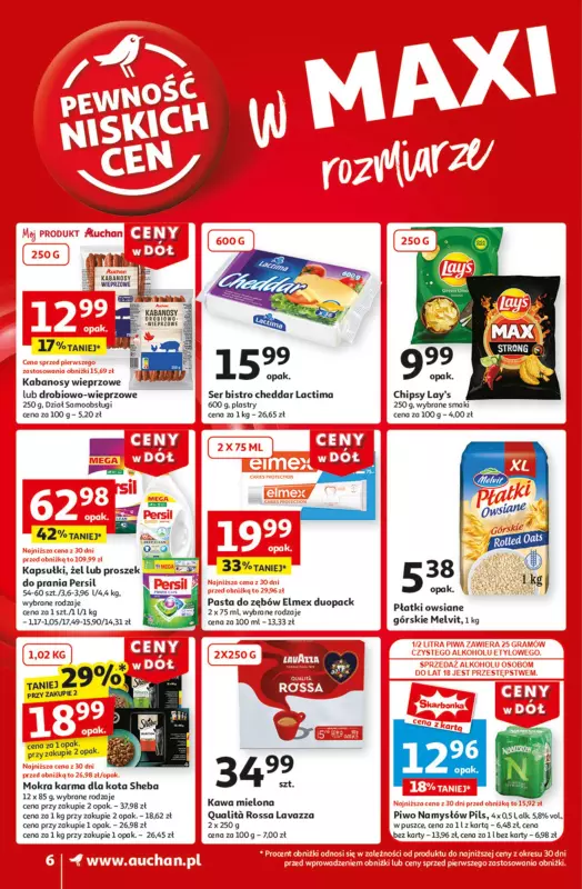 Auchan - gazetka promocyjna Gazetka CENY W DÓŁ Supermarket Auchan  do środy 22.01 - strona 8