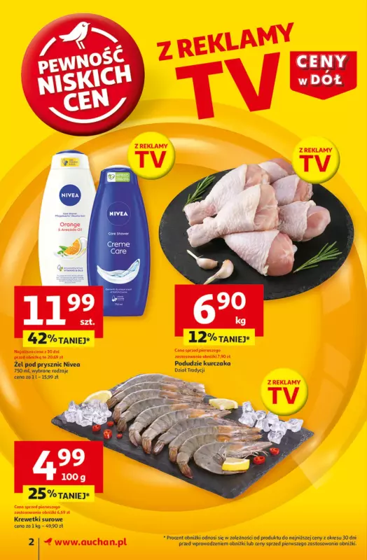 Auchan - gazetka promocyjna Gazetka CENY W DÓŁ Supermarket Auchan od czwartku 16.01 do środy 22.01 - strona 2