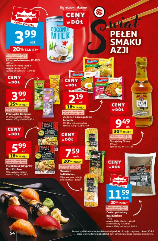 Auchan - gazetka promocyjna Gazetka CENY W DÓŁ Hipermarket Auchan  do środy 22.01 - strona 62