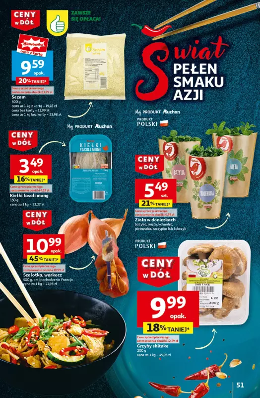 Auchan - gazetka promocyjna Gazetka CENY W DÓŁ Hipermarket Auchan  do środy 22.01 - strona 59