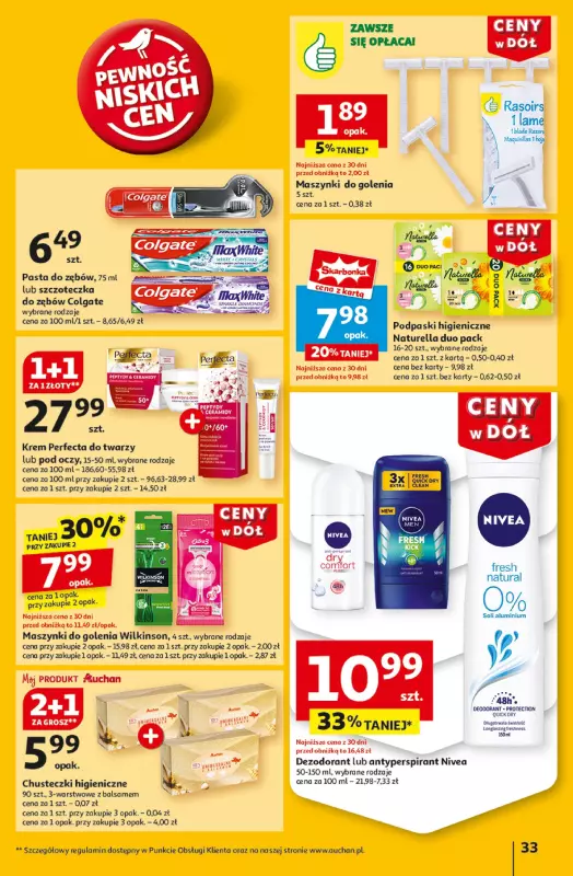 Auchan - gazetka promocyjna Gazetka CENY W DÓŁ Hipermarket Auchan  do środy 22.01 - strona 35