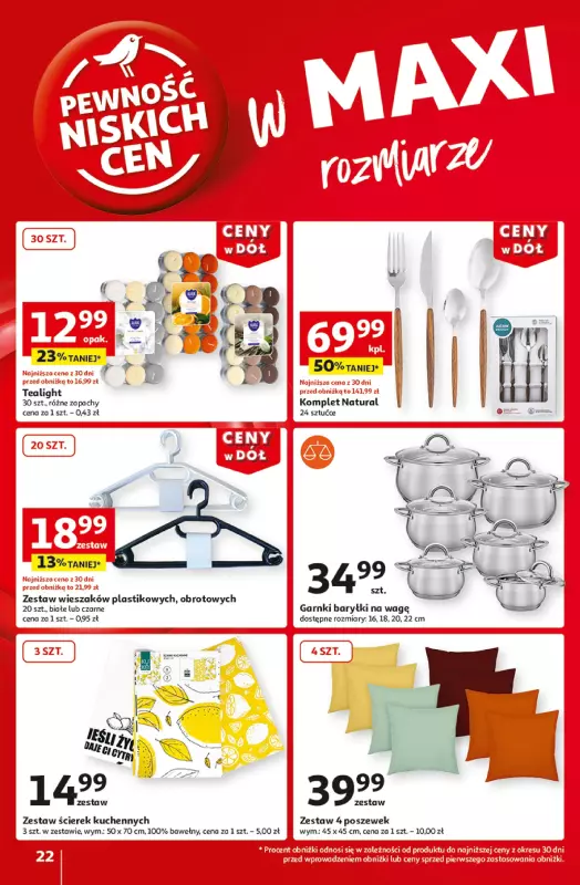 Auchan - gazetka promocyjna Gazetka CENY W DÓŁ Hipermarket Auchan  do środy 22.01 - strona 24