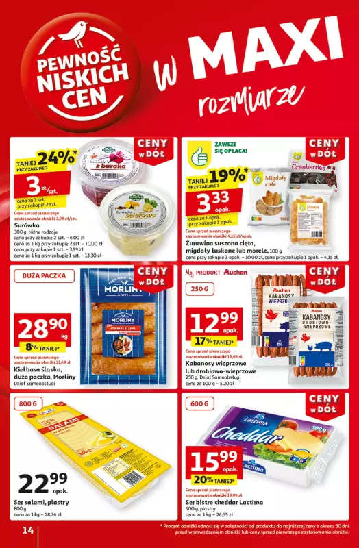 Auchan - gazetka promocyjna Gazetka CENY W DÓŁ Hipermarket Auchan  do środy 22.01 - strona 16