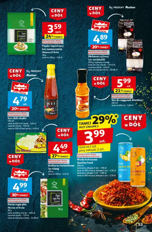 Auchan - gazetka promocyjna Gazetka CENY W DÓŁ Hipermarket Auchan  do środy 22.01 - strona 61