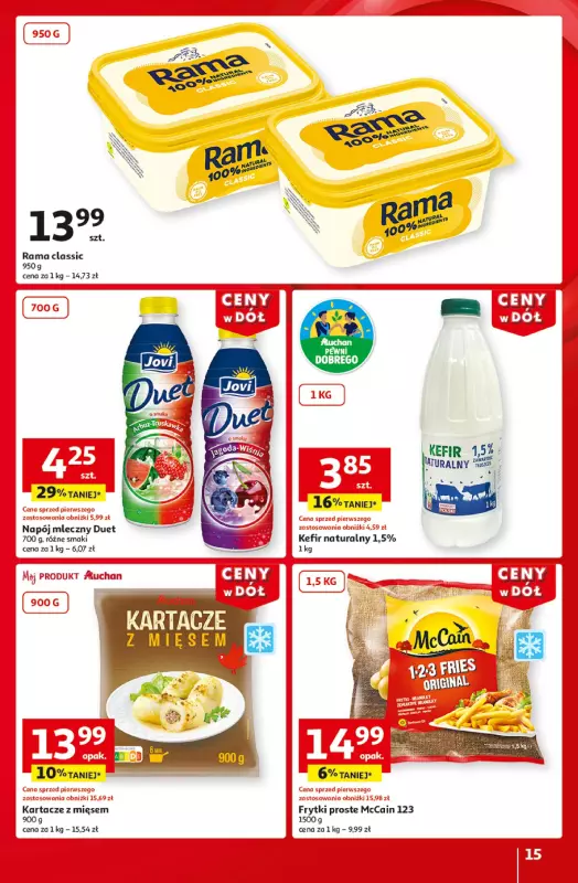 Auchan - gazetka promocyjna Gazetka CENY W DÓŁ Hipermarket Auchan  do środy 22.01 - strona 17