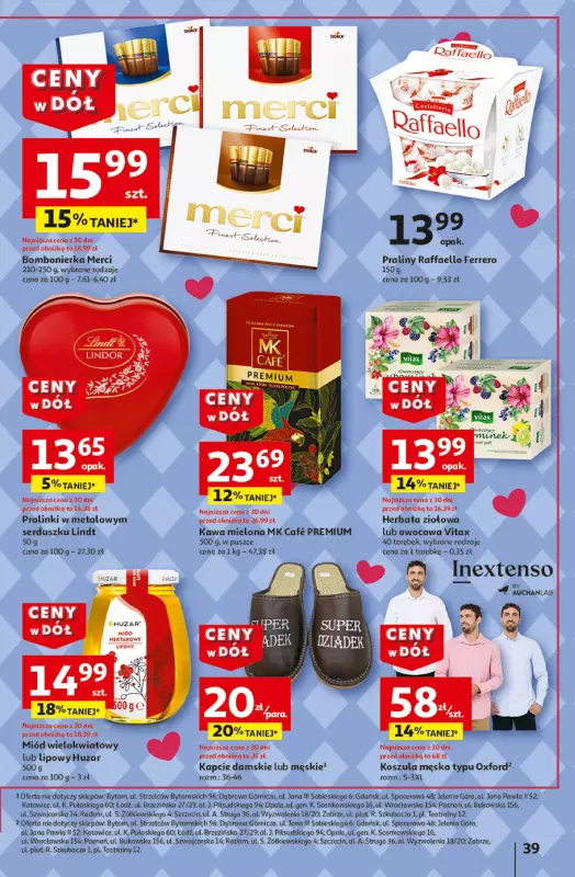 Auchan - gazetka promocyjna Gazetka CENY W DÓŁ Hipermarket Auchan  do środy 22.01 - strona 41