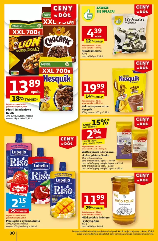 Auchan - gazetka promocyjna Gazetka CENY W DÓŁ Hipermarket Auchan  do środy 22.01 - strona 32