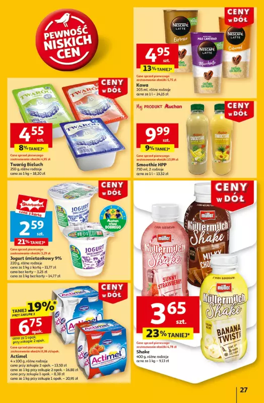 Auchan - gazetka promocyjna Gazetka CENY W DÓŁ Hipermarket Auchan  do środy 22.01 - strona 29