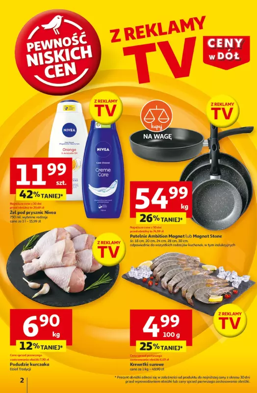 Auchan - gazetka promocyjna Gazetka CENY W DÓŁ Hipermarket Auchan  do środy 22.01 - strona 2