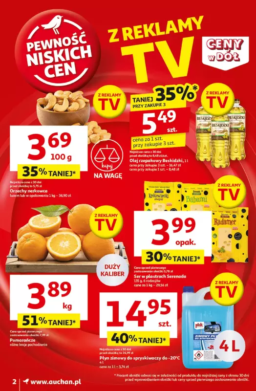 Auchan - gazetka promocyjna Gazetka CENY W DÓŁ Moje Auchan od czwartku 23.01 do środy 29.01 - strona 2