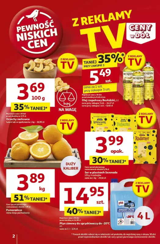 Auchan - gazetka promocyjna Gazetka CENY W DÓŁ Hipermarket Auchan od czwartku 23.01 do środy 29.01 - strona 2