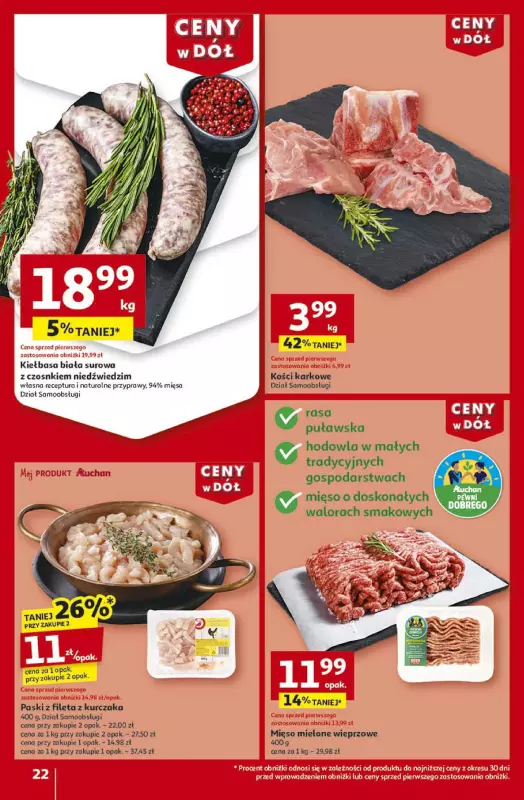 Auchan - gazetka promocyjna Gazetka CENY W DÓŁ Hipermarket Auchan od czwartku 23.01 do środy 29.01 - strona 24