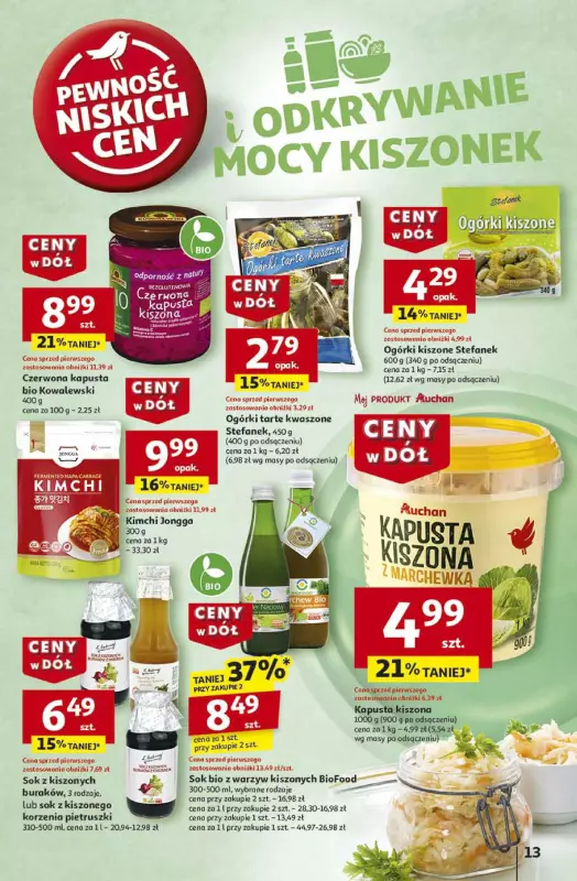 Auchan - gazetka promocyjna Gazetka CENY W DÓŁ Hipermarket Auchan od czwartku 23.01 do środy 29.01 - strona 15