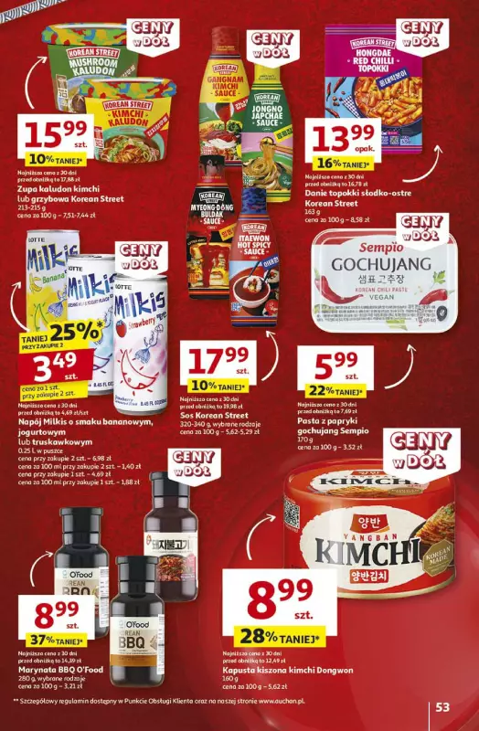 Auchan - gazetka promocyjna Gazetka CENY W DÓŁ Hipermarket Auchan od czwartku 23.01 do środy 29.01 - strona 61