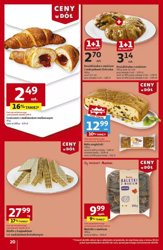 Auchan - gazetka promocyjna Gazetka CENY W DÓŁ Hipermarket Auchan od czwartku 23.01 do środy 29.01 - strona 22