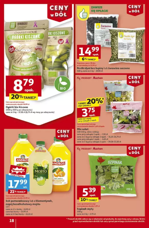 Auchan - gazetka promocyjna Gazetka CENY W DÓŁ Hipermarket Auchan od czwartku 23.01 do środy 29.01 - strona 20